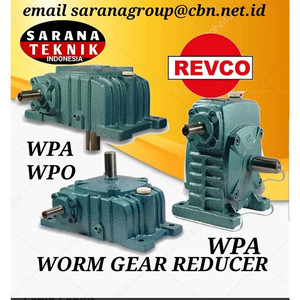 PT Sarana Teknik REVCO WPA Worm Gear Speed Reducer WPO WPX