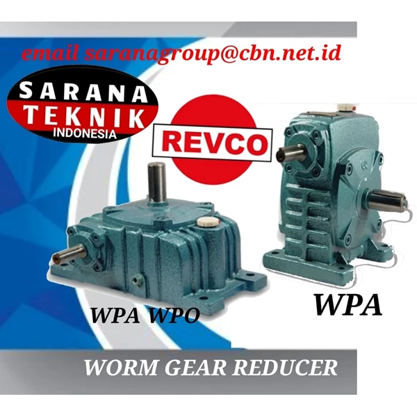REVCO WORM GEAR REDUCERS WPA WPX WPO