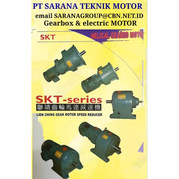 PT SARANA TEKNIK SKT HELICAL GEAR Gearbox Motor 